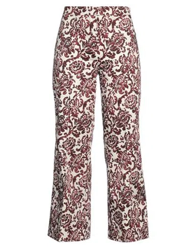 S Max Mara Paisley-print Flared Trousers In Red
