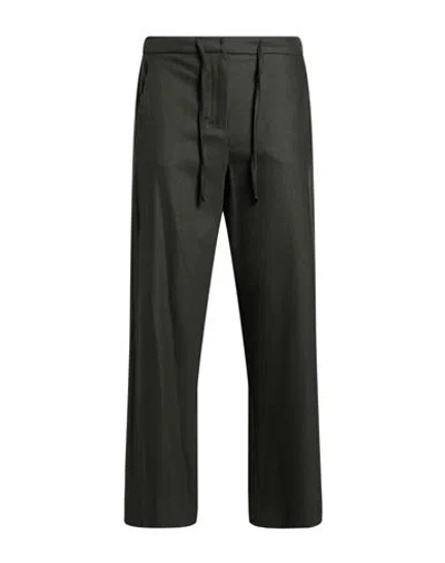 S Max Mara ' Woman Pants Charcoal Size 12 Virgin Wool, Elastane In Gray