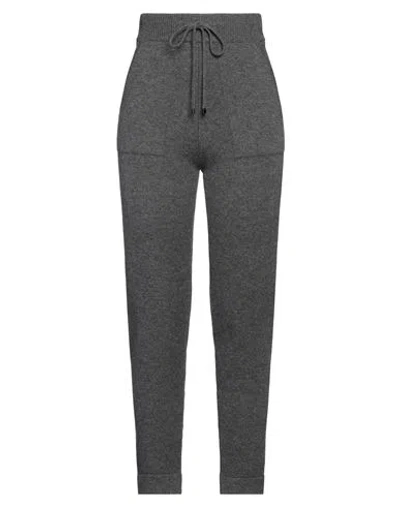 's Max Mara Woman Pants Charcoal Size L Wool, Cashmere In Grey