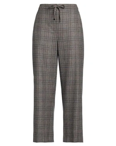 's Max Mara Woman Pants Dark Brown Size 10 Virgin Wool, Cashmere
