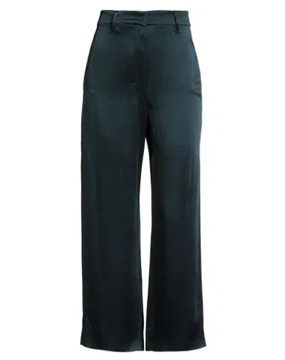 S Max Mara ' Woman Pants Dark Green Size 4 Acetate, Viscose