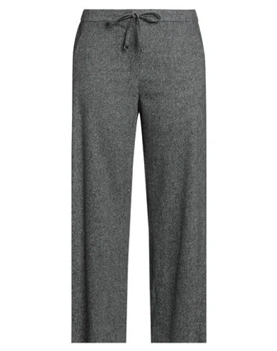 's Max Mara Woman Pants Grey Size 12 Virgin Wool, Polyamide, Silk, Elastane