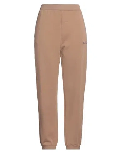 S Max Mara ' Woman Pants Light Brown Size L Cotton, Polyester In Beige
