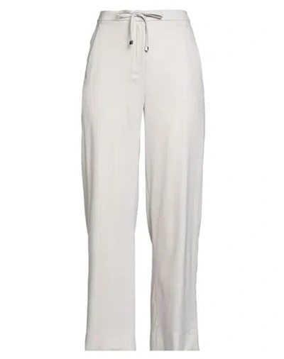 S Max Mara ' Woman Pants Light Grey Size 12 Virgin Wool, Elastane