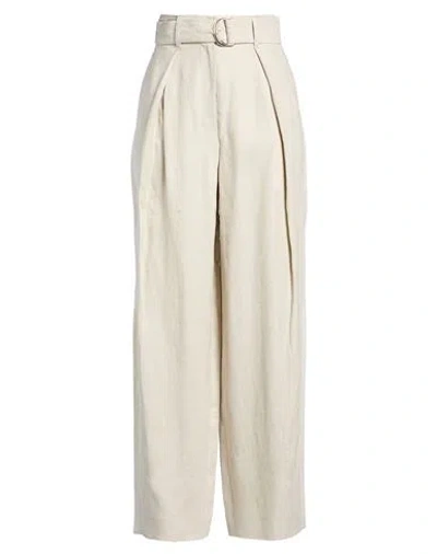 S Max Mara ' Woman Pants Light Grey Size 6 Linen