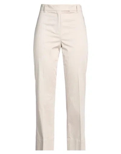S Max Mara ' Woman Pants Off White Size 2 Cotton, Elastane