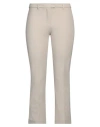 's Max Mara Woman Pants Off White Size 8 Cotton, Polyamide, Elastane In Brown