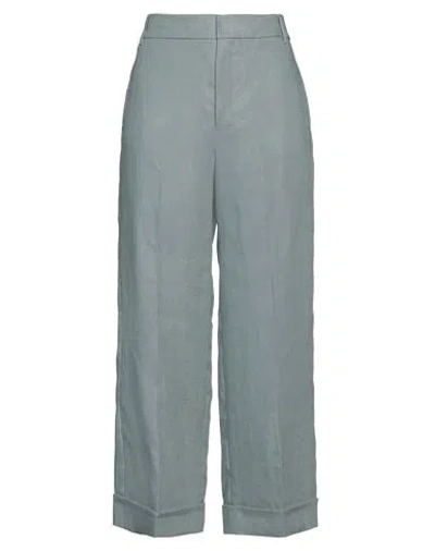 'S MAX MARA 'S MAX MARA WOMAN PANTS SKY BLUE SIZE 8 LINEN