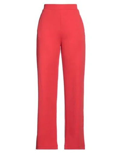 's Max Mara Woman Pants Tomato Red Size M Cotton, Polyester