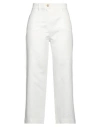 S Max Mara ' Woman Pants White Size 12 Cotton, Linen In White