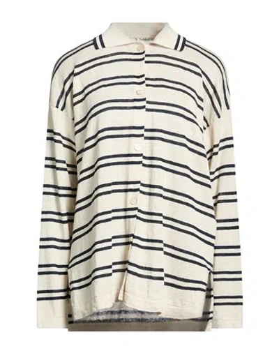 S Max Mara ' Woman Shirt Ivory Size Xs Linen In Multi