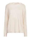 's Max Mara Woman Sweater Beige Size S Linen