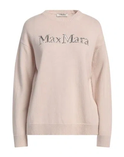 's Max Mara Woman Sweater Beige Size L Wool, Cashmere