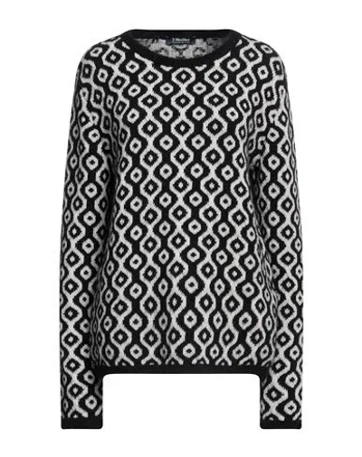 S Max Mara ' Woman Sweater Black Size L Wool, Mohair Wool, Polyamide, Cashmere, Elastane
