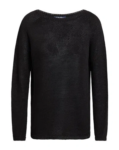 S Max Mara ' Woman Sweater Black Size S Linen In Black