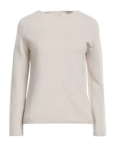 's Max Mara Woman Sweater Light Grey Size Xs Wool, Cashmere, Polyamide In White