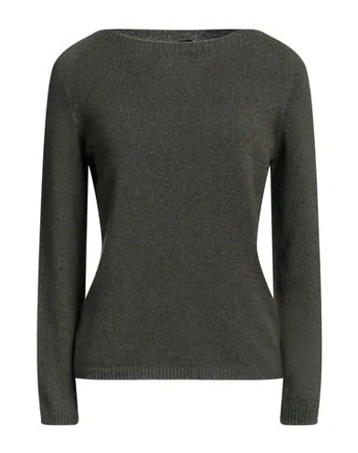 's Max Mara Woman Sweater Military Green Size L Cashmere, Wool