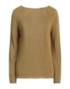 's Max Mara Woman Sweater Military Green Size L Linen