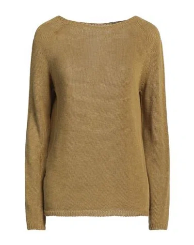 's Max Mara Woman Sweater Military Green Size L Linen