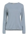 's Max Mara Woman Sweater Slate Blue Size M Cashmere