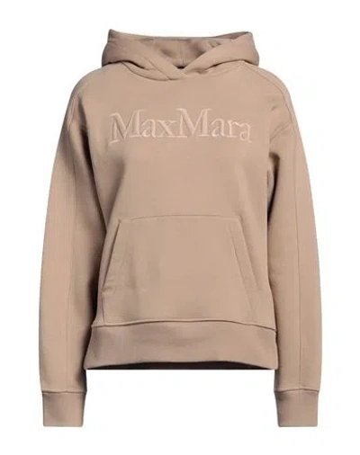 's Max Mara Woman Sweatshirt Camel Size S Cotton, Polyamide, Elastane In Beige