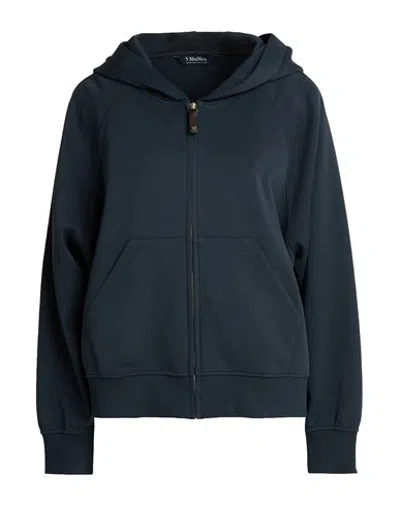 S Max Mara ' Woman Sweatshirt Midnight Blue Size Xs Cotton, Polyester