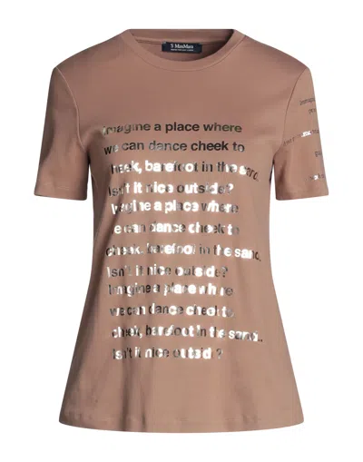 S Max Mara T-shirts In Brown