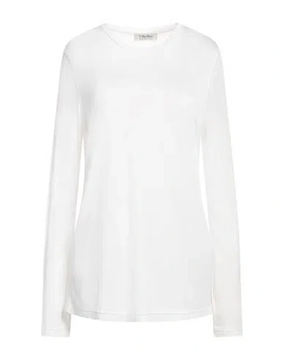 's Max Mara Woman T-shirt Off White Size L Modal
