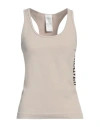 's Max Mara Woman Tank Top Beige Size L Polyamide, Elastane