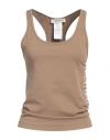's Max Mara Woman Tank Top Brown Size M/l Polyamide, Elastane