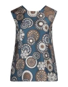 's Max Mara Silk Top With All-over Print In Blue