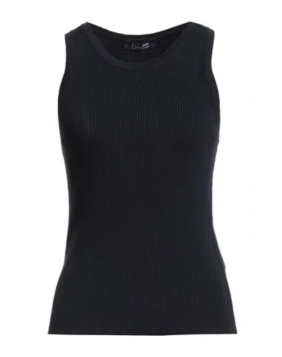 S Max Mara ' Woman Top Midnight Blue Size L Cotton In Black