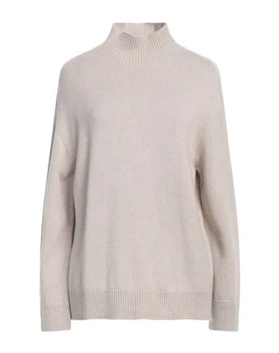 's Max Mara Woman Turtleneck Beige Size L Cashmere