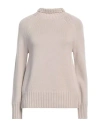 's Max Mara Woman Turtleneck Beige Size Xs Wool, Cashmere
