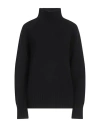 's Max Mara Woman Turtleneck Black Size L Wool, Cashmere