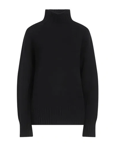 's Max Mara Woman Turtleneck Black Size L Wool, Cashmere
