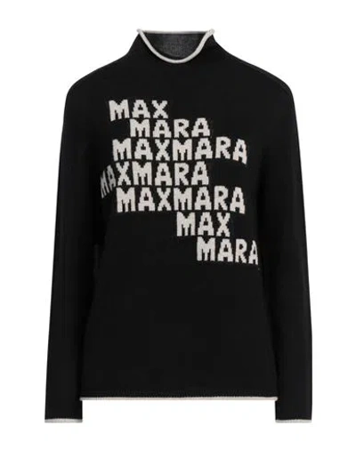 's Max Mara Woman Turtleneck Black Size S Virgin Wool