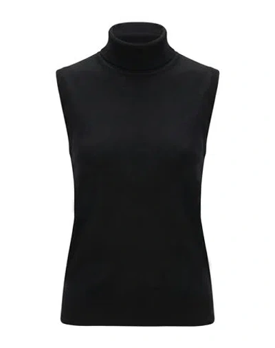 S Max Mara ' Woman Turtleneck Black Size Xl Virgin Wool