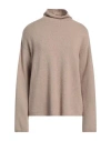 's Max Mara Woman Turtleneck Camel Size L Wool, Cashmere In Beige