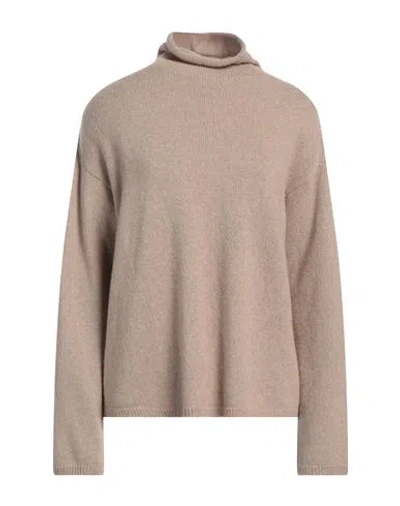 's Max Mara Woman Turtleneck Camel Size L Wool, Cashmere In Beige