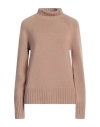's Max Mara Woman Turtleneck Camel Size M Wool, Cashmere