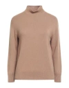 S Max Mara ' Woman Turtleneck Camel Size L Wool, Cashmere In Beige