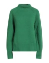 's Max Mara Woman Turtleneck Green Size M Wool, Cashmere
