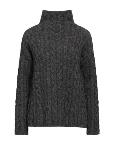 's Max Mara High-neck Cable-knit Jumper In Grey