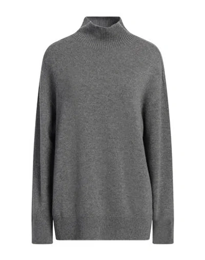 S MAX MARA 'S MAX MARA WOMAN TURTLENECK GREY SIZE XL CASHMERE