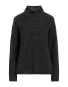 's Max Mara Woman Turtleneck Lead Size L Mohair Wool, Wool, Polyamide, Elastane In Grey