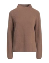 S Max Mara ' Woman Turtleneck Light Brown Size S Wool, Cashmere