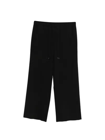 S Max Mara ' Wool A-line Trousers In Black
