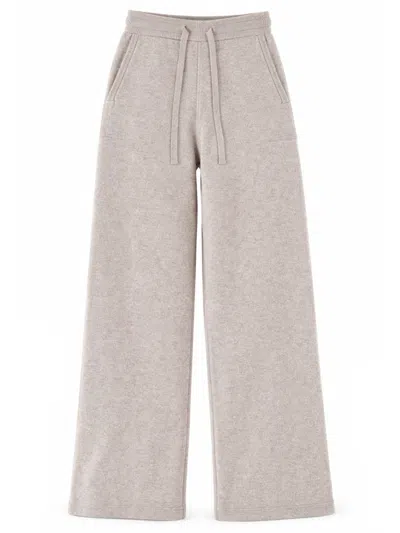 S Max Mara ' Wool And Cashmere Blend Trousers In Beige