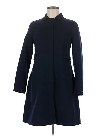 Pre-owned S Max Mara ' Wool Coat In Blue